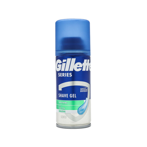 Gillette Shave Gel (Rasiergel) mit Aloe Vera sensitive (75 ml)