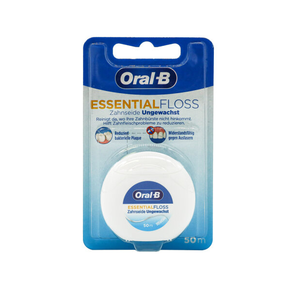 Oral-B Essential floss Zahnseide ungewachst (50 m)