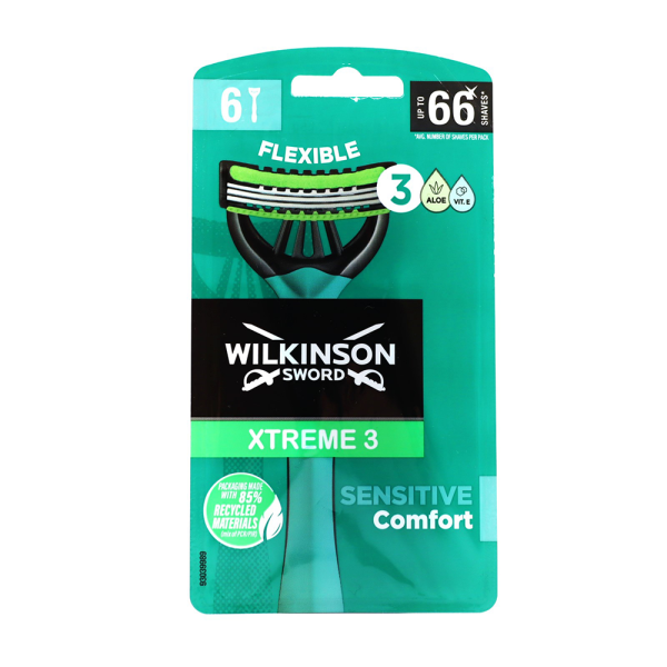 Wilkinson Xtreme3 Sensitive Einweg-Rasierer (6 Rasierer)