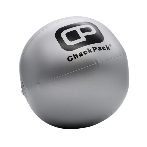 aufblasbarer Wasserball silber mit ChackPack