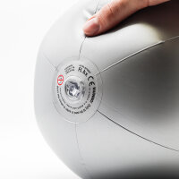 aufblasbarer Wasserball silber mit ChackPack