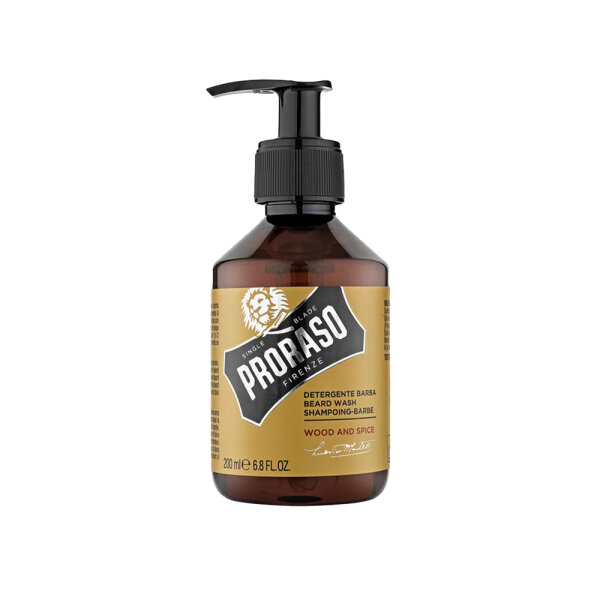 Proraso (Yellow) Bartreiniger - Beard Wash Wood & Spice (200 ml)