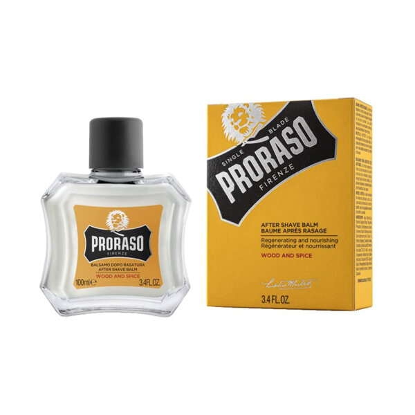 Proraso (Yellow) After Shave Balsam Wood and Spice (100 ml)