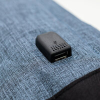 ChackPack Rucksack - diebstahlsicher inkl. USB-Ladeanschluss jeansblau