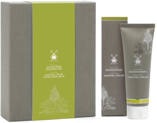 MÜHLE Pflege-Set - Rasiercreme und After Shave Balsam - Aloe Vera