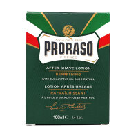 Proraso (Green) After Shave Lotion Refresh mit Eukalyptusöl & Menthol (100 ml)