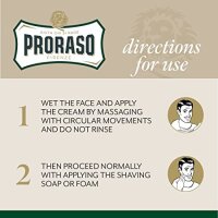 Proraso (Green) Pre Shave Cream erfrischende und belebende Rasiercreme mit Eukalyptusöl und Menthol (100 ml)