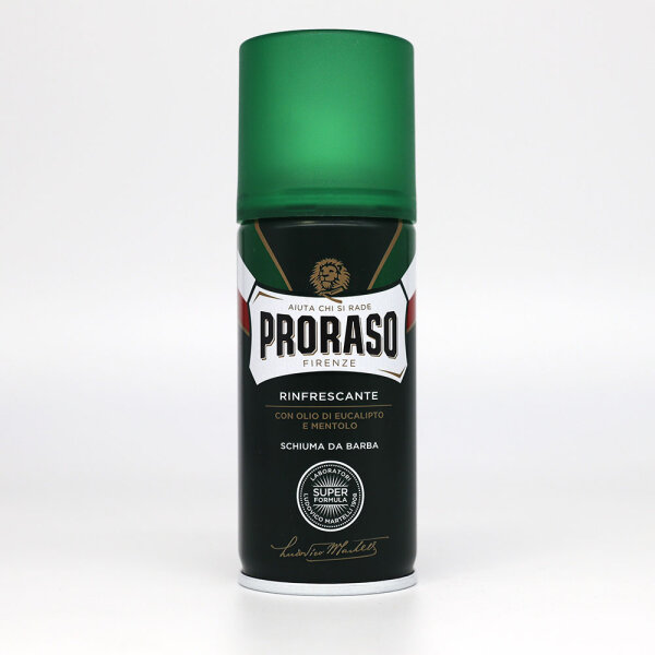 Proraso (Green) Mini  Rasierschaum Spender Eukalyptusöl und Menthol (100 ml)