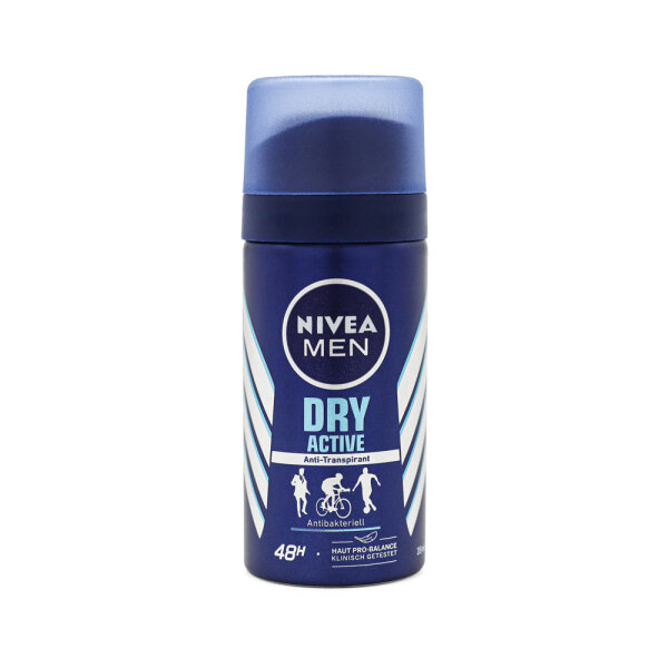 NIVEA MEN Mini Deo Spray Dry Active (24 x 35 ml)