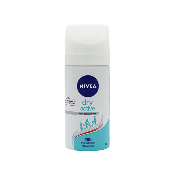 NIVEA Mini Deo Spray Dry Active (48 x 35 ml)