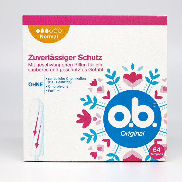 o.b. Original Tampons Normal, 64er Packung