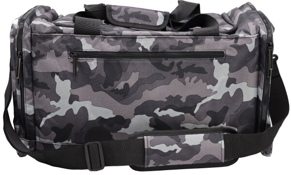 Kamera- / Allzweck-Reisetasche mit vielen Fächern (inkl. 3 flex. Zwischenwänden) extra gepolstert, anthrazit camouflage