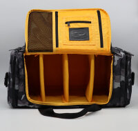 Kamera- / Allzweck-Reisetasche mit vielen Fächern (inkl. 3 flex. Zwischenwänden) extra gepolstert, anthrazit camouflage